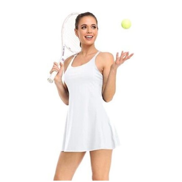 Aqua white fitness workout romper - Picture 1 of 8